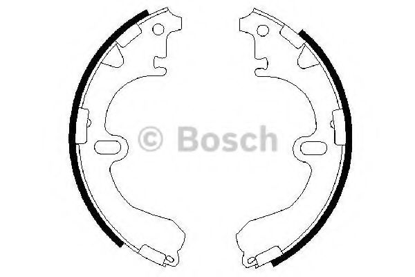 0986487422 BOSCH тормозные барабанные колодки