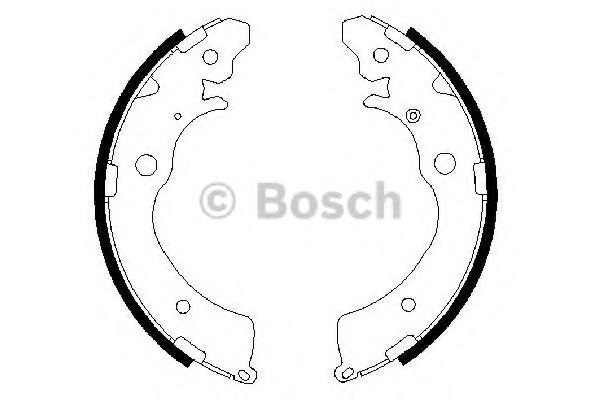 0986487440 BOSCH Колодки барабанные