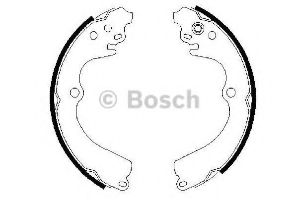 0986487463 BOSCH тормозные барабанные колодки