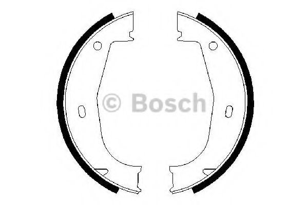 0986487520 BOSCH колодки барабанные ручникаbmw e36 all exept m3e30 m3 2.3i 85-92
