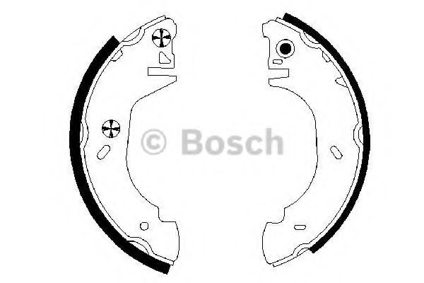 0986487524 BOSCH колодки барабанные ford transit 80-120 91-00 диск 14