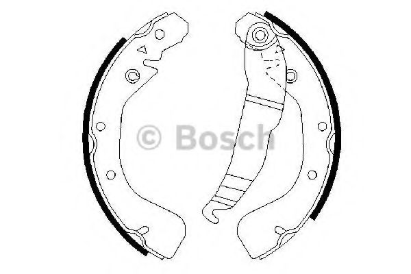 0986487554 BOSCH Колодки барабанные