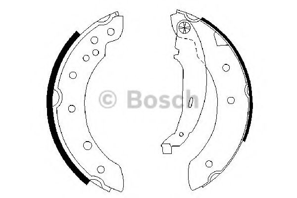 0986487585 BOSCH Колодки тормозные RENAULT LOGAN/SANDERO/CLIO/LAGUNA 98- барабанные