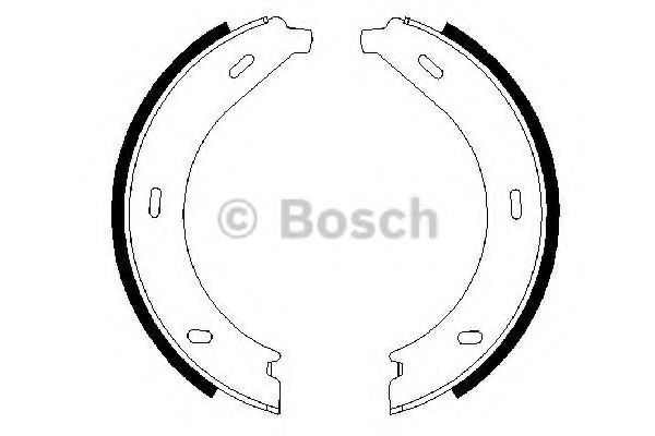 0986487605 BOSCH Колодки ручника