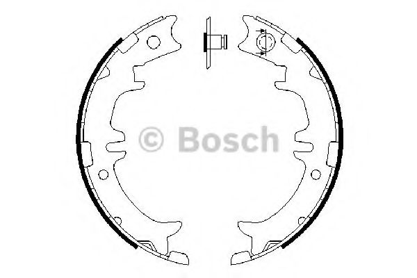 0986487615 BOSCH Тормозные колодки барабанные LEXUS GS -05