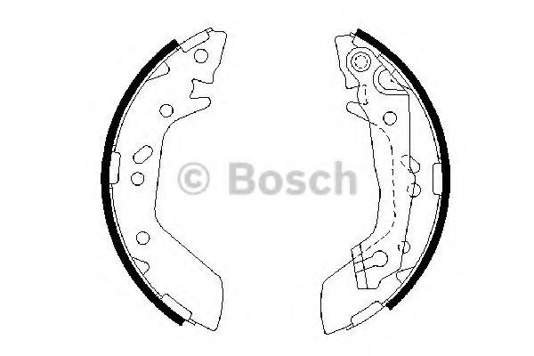 0986487655 BOSCH Колодки торм.бар.HYUNDAI ACCENT 1.3-1.6 -5