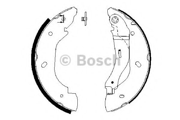 0986487660 BOSCH Колодки тормозные барабанные