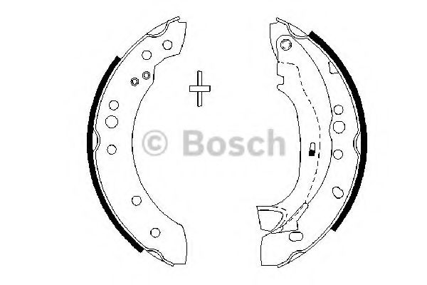 0986487664 BOSCH тормозные колодки