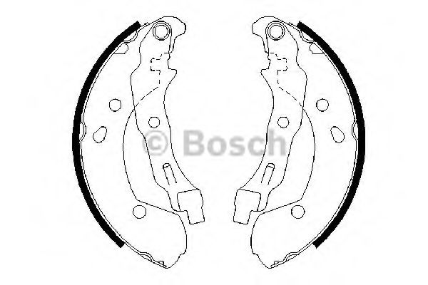 0986487668 BOSCH Колодки стояночного тормоза