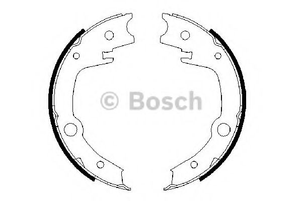 0986487679 BOSCH Колодки стояночного тормоза