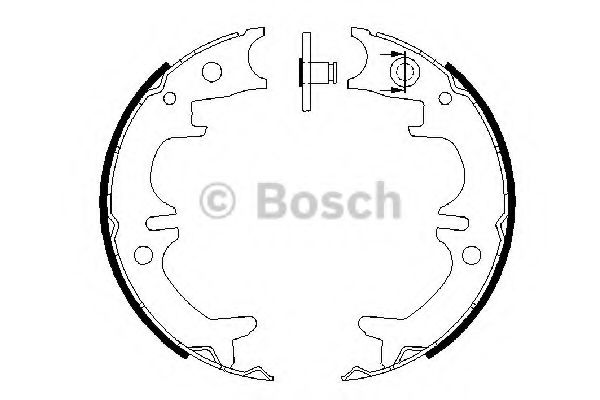 0986487680 BOSCH Колодки тормозные TOYOTA CAMRY 01- бараб.