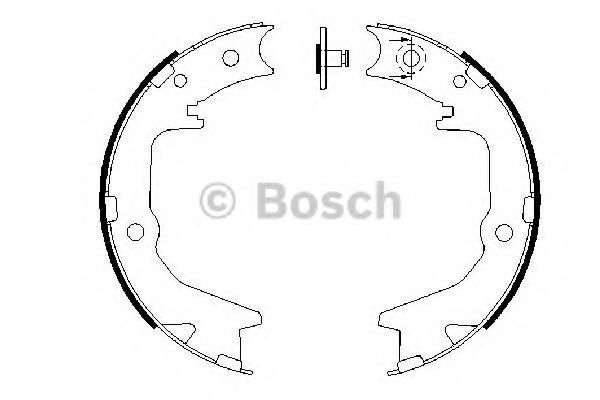 0986487683 BOSCH Колодки стояночного тормоза MITSUBISHI LANCER/OUTLANDER 03-