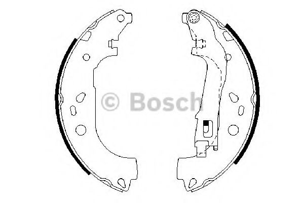 0986487717 BOSCH тормозные колодки барабан