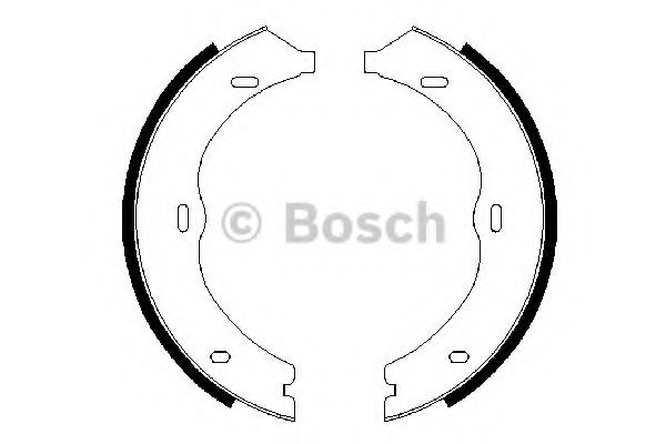 0986487718 BOSCH Колодки стояночного тормоза MB W639 03- бараб.