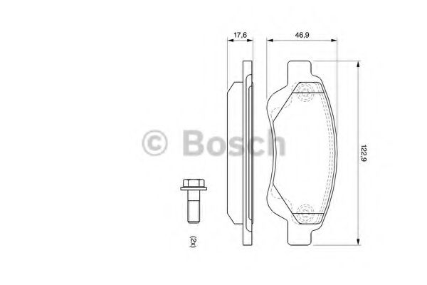 0986494065 BOSCH Колодки тормозные передние