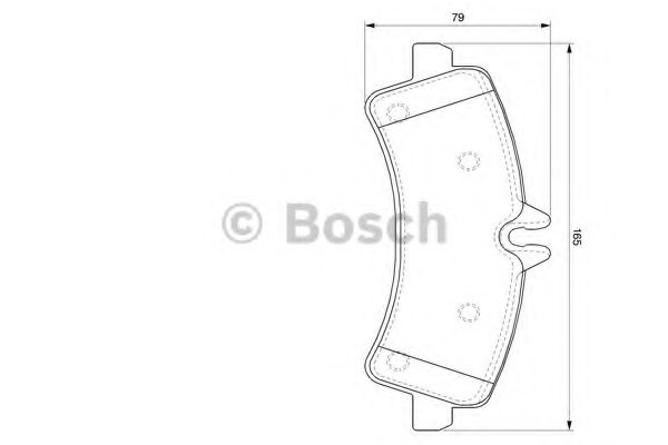 0986494122 BOSCH тормозные колодки