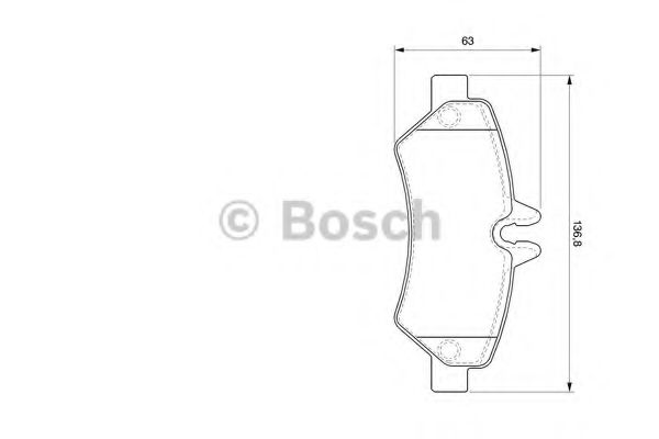 0986494123 BOSCH колодки дисковые з. mb sprinter 209cdi-324cdi, vw crafter 2.5tdi 06>