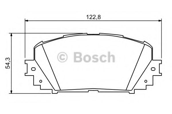 0986494196 BOSCH тормозные колодки