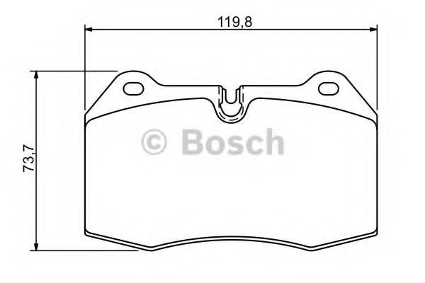 0986494282 BOSCH Колодки торм.пер.BMW E38 2.5-3.5