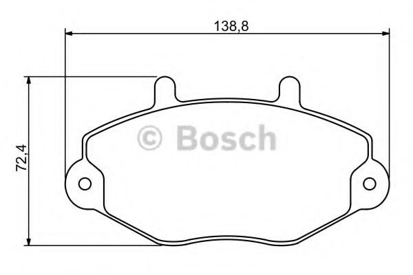 0986494289 BOSCH ТОРМОЗНЫЕ КОЛОДКИ ПЕРЕДНИЕ