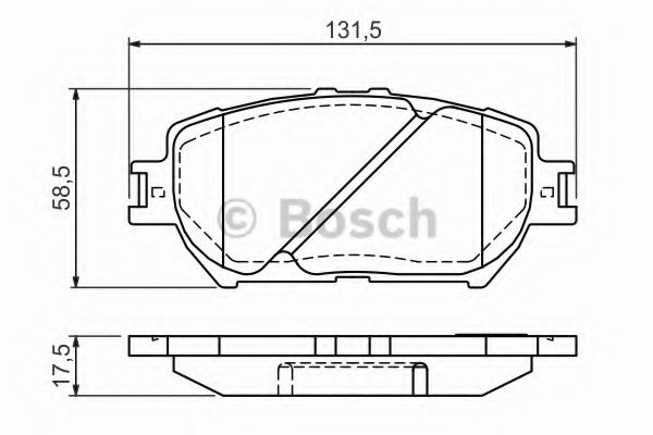 0986494363 BOSCH Дисковые колодки 986494363