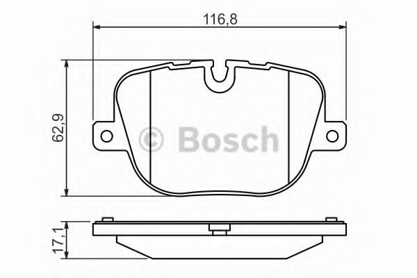 0986494409 BOSCH Колодки тормозные LAND ROVER RANGE ROVER