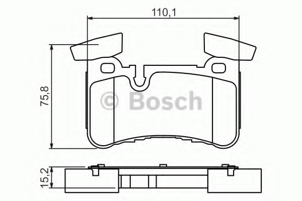 0986494411 BOSCH тормозные колодки задние