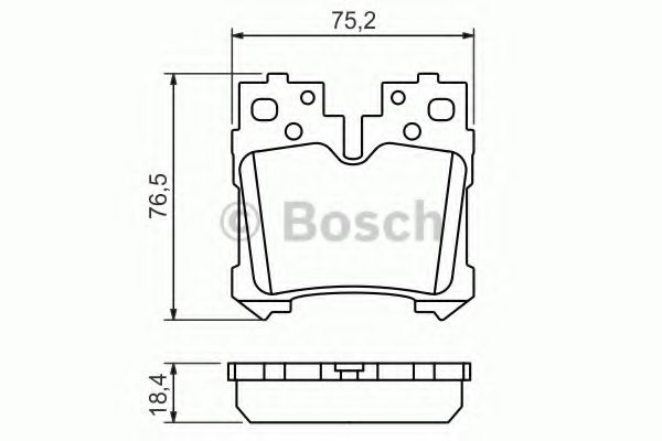 0986494424 BOSCH Тормозные колодки зад. LEXUS LS46 6-