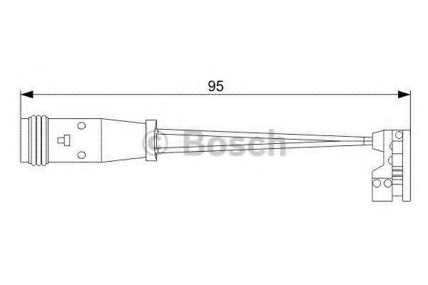 1987473006 BOSCH Датчик износа тормозных колодок передний Bosch
