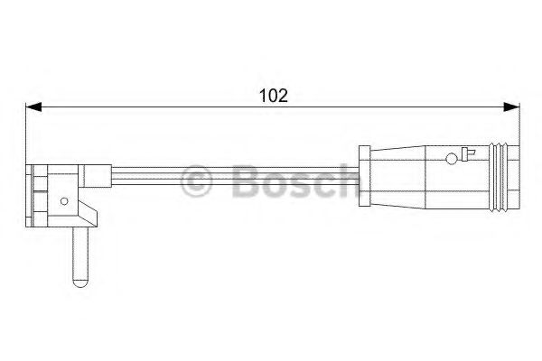 1987473019 BOSCH Датчик износа торм. колодок MB W211 -08 перед.