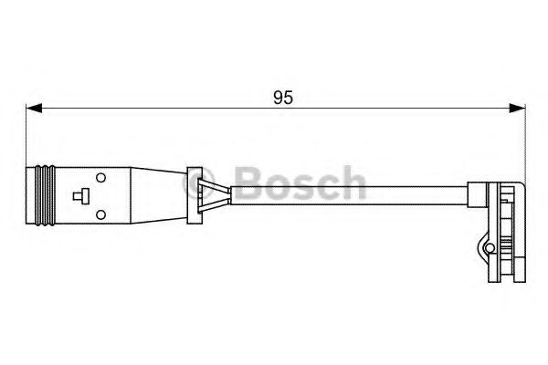 1987473036 BOSCH Датчик износа торм. колодок задн.