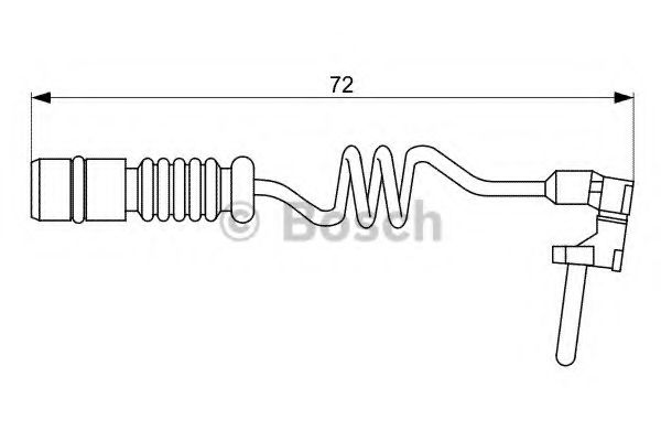 1987473057 BOSCH Датчик износа торм. колодок MB W163 ML270-ML500/ML55AMG 2 98-