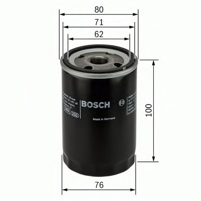 0451103342 BOSCH Фильтр масляный LAND ROVER DEFENDER 98- 2.5 DIESEL