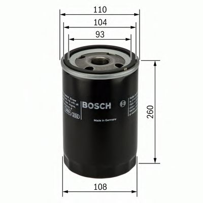 0451104010 BOSCH фильтр масленный