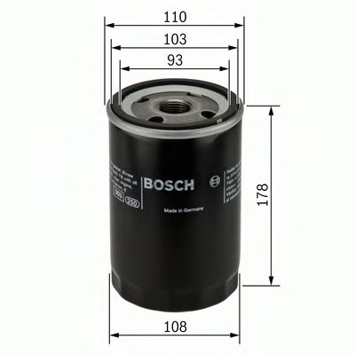 0451301207 BOSCH фильтр масленный