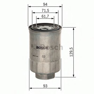 1457434453 BOSCH Фильтр топливный HYUNDAIMITSUBISHI 2.5 TD