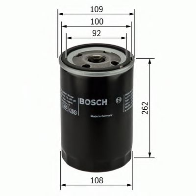 F026407043 BOSCH фильтр масляный двс