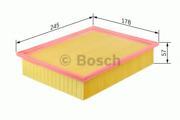 1457433085 BOSCH Фильтр воздушный E36E46E39