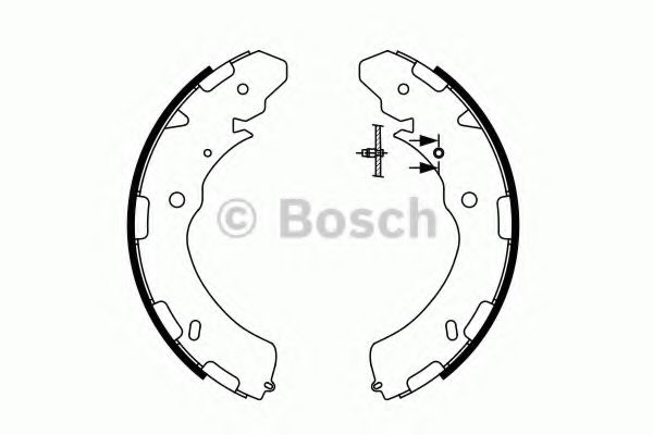 0986487758 BOSCH колодки торм.бар.mitsubishi l200 05-