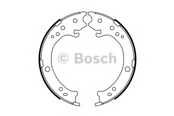 0986487765 BOSCH Колодки тормозные барабанные, комплект