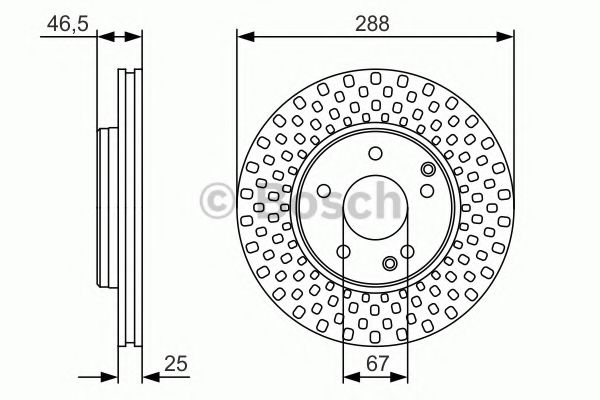 0986479R69 BOSCH ТОРМОЗНОЙ ДИСК