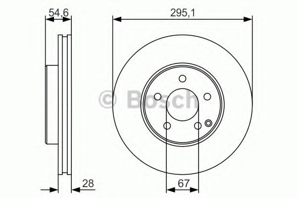 0986479R99 BOSCH ТОРМОЗНОЙ ДИСК ПЕРЕДНИЙ