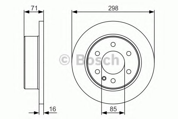 0986479S05 BOSCH ТОРМОЗНОЙ ДИСК ЗАДНИЙ