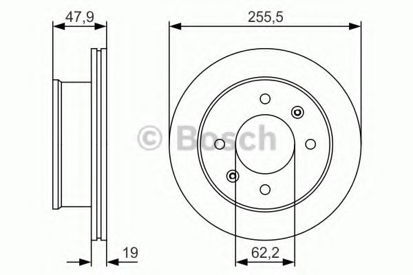 0986479S21 BOSCH ТОРМОЗНОЙ ДИСК ПЕРЕДНИЙ