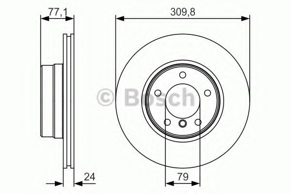 0986479S29 BOSCH ТОРМОЗНОЙ ДИСК ПЕРЕДНИЙ