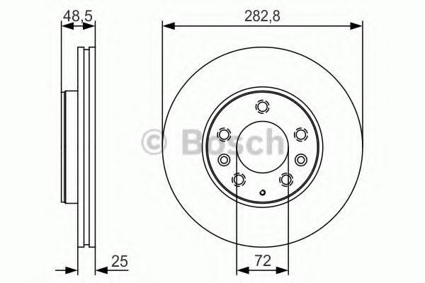 0986479S60 BOSCH Тормозной диск