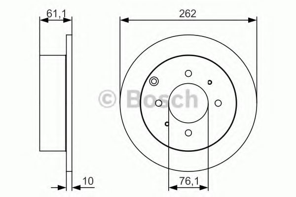 0986479S68 BOSCH ТОРМОЗНОЙ ДИСК ЗАДНИЙ