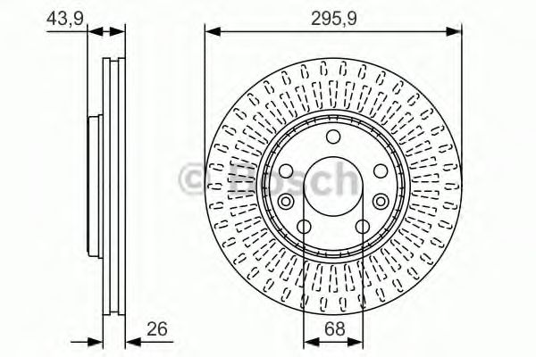 0986479S93 BOSCH ТОРМОЗНОЙ ДИСК ПЕРЕДНИЙ