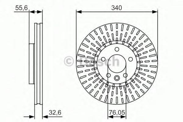 0986479546 BOSCH ТОРМОЗНОЙ ДИСК ПЕРЕДНИЙ