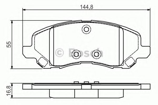 0986495170 BOSCH Тормозные колодки перед. LANCER IX X